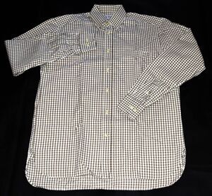 Ben Silver Men's Long Seeve Button Down Gingham Dress Shirt Size 15‎ 1/2 - 39